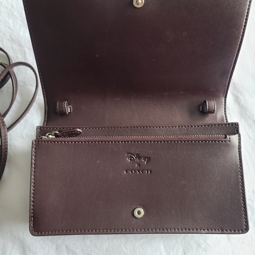 Coach X Disney Snow White Foldover Crossbody Bag Gem